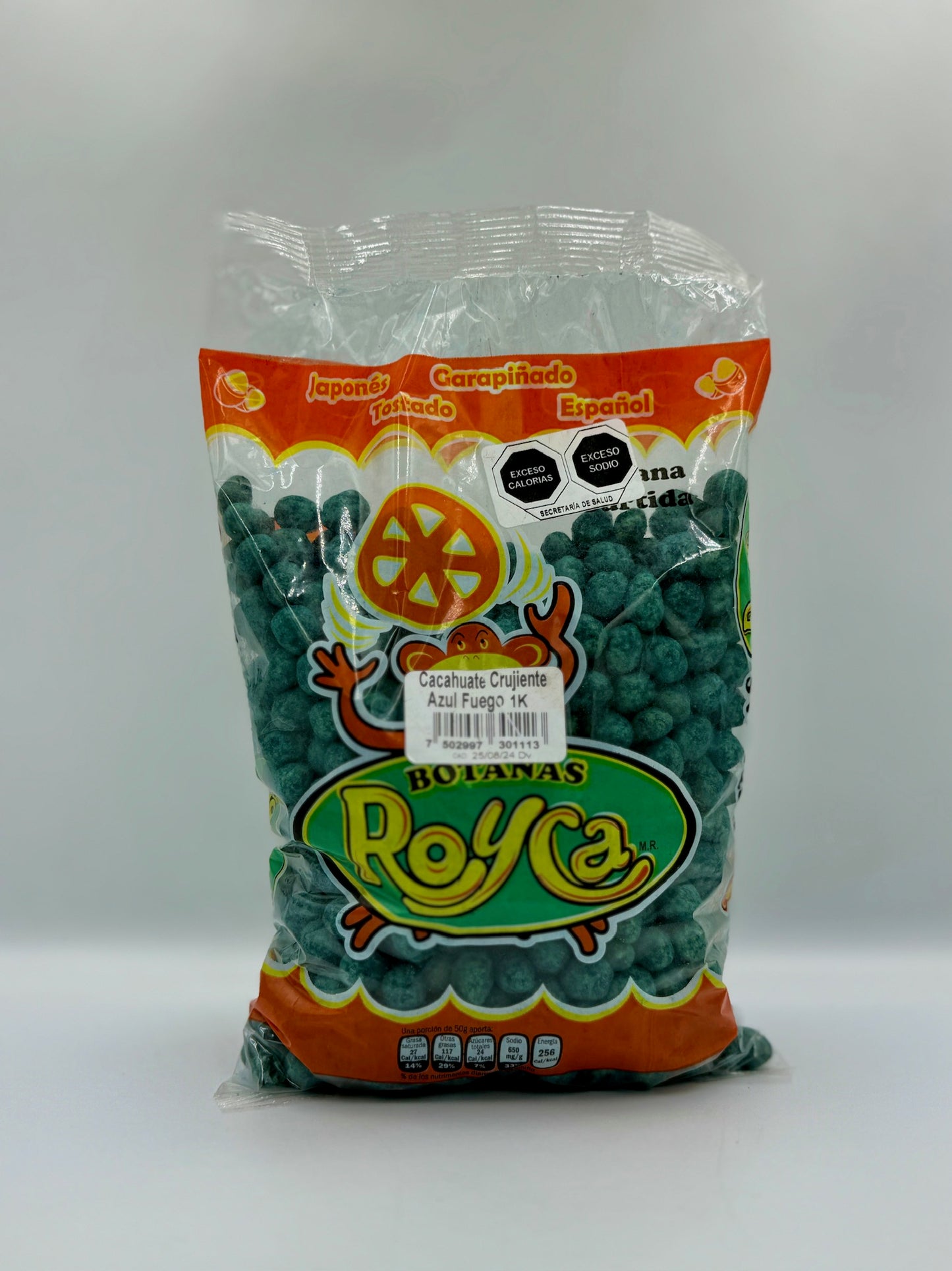 Crujiente azul fuego